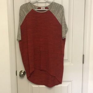 Lularoe baseball sleeve Irma XXS